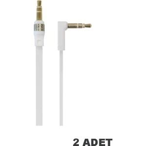 Aux ve Kulaklık Kablosu (3.5mm Jak) - Beyaz