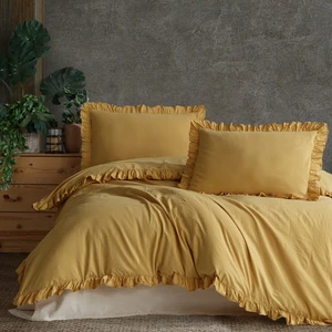Macas Home Daphne %100 Pamuklu Fırfırlı Çift Kişilik Nevresim Takımı 200*220 Dphnckt