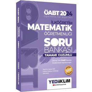 Yediiklim Yayınları 2024 ÖABT İlköğretim Matematik Öğretmenliği Tamamı Çözümlü Soru Bankası
