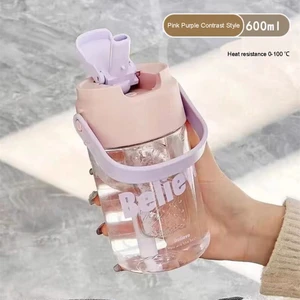 Su Bardağı Kızlar Yüksek Değerli Yaz Büyük Kapasiteli Saman Su Bardağı Yaz Açık Taşınabilir Büyük Kapasiteli Su Bardağı (Yurt Dışından)