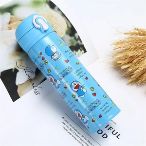 350/500 ml Hello Kitty Çocuklar Termal Su Şişesi Sıcak Kawaii Su Şişesi Pembe Karikatür Paslanmaz Çelik Termos Hediye (Yurt Dışından)