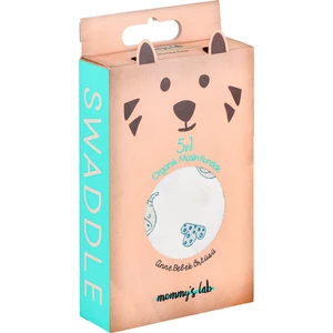 5in1 Müslin Organik Kundak & Anne Bebek Örtüsü 120X120 Set - Fil