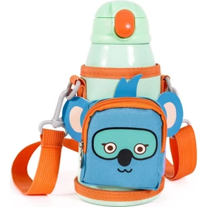 Çelik Çocuk Matarası Çantalı Jungle Friends 550 ml (Ön Sipariş)