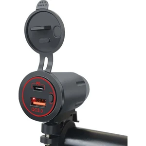 Ch-34 Çift USB Girişli Motosiklet Için Pd Qc3.0 USB Şarj