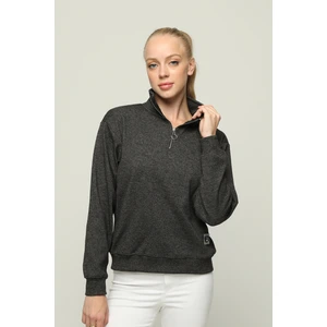 Owut Collection Kadın Yarım Fermuar Dik Yaka Regular Kadın Polar Sweatshirt
