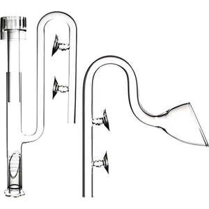 Temizle Cam Akvaryum Borusu Giriş/çıkış Yüzey Sıyırıcı Aksesuarları ile 17MM (Yurt Dışından)