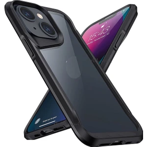 M.TK Moveteck Apple Iphone 15 Kılıf Şeffaf Köşe Korumalı Darbe Emici Kamera Yükseltili Parlak Pürüzsüz Sert Clear Kapak