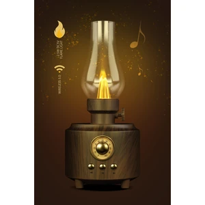 Radyolu USB Aux Micro Girişli Otantik Gece Lambası Taşınabilir Shine Bluetooth Hoparlör