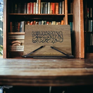 İsfahan TA Kitap Okuma Standı Masaüstü Ahşap Kuran Rahlesi Tablet Tutucu