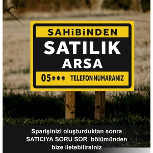 Zafrak Reklam Satılık Arsa Levhası Tabelası 40X60 cm