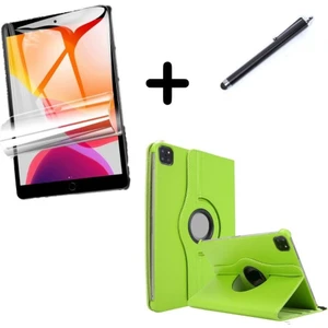 Apple iPad Pro 11 1. 2. 3. 4. Nesil Kılıf Dönen Tablet Kilifi Ekran Koruyucu+Kalem