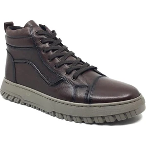 Hidayet Özel %100 Hakiki Deri Erkek Kışlık Kauçuk Kaymaz Taban El Yapımı Rahat Günlük Spor Bot 40-44