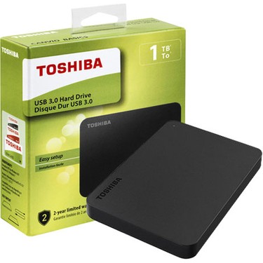 Toshiba 2.5 Canvio Basic 1tb USB 3.0 Harici Disk Si̇yah Fiyatı
