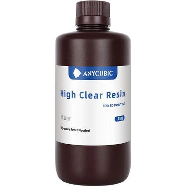 Anycubic High Clear Reçine - Şeffaf 1