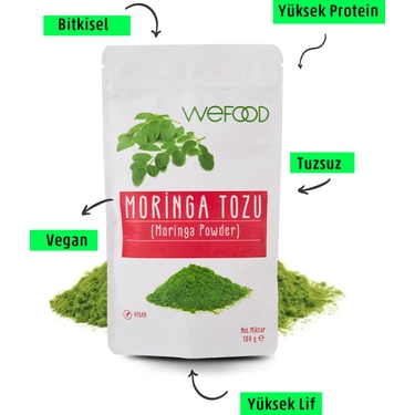 Wefood Moringa Tozu 100 gr