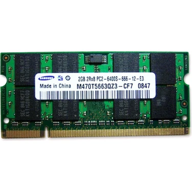 Samsung 2rx8 PC2-6400S-666-12-E3 M470T5663QZ3-CF7 2 GB Ddr2 Fiyatı