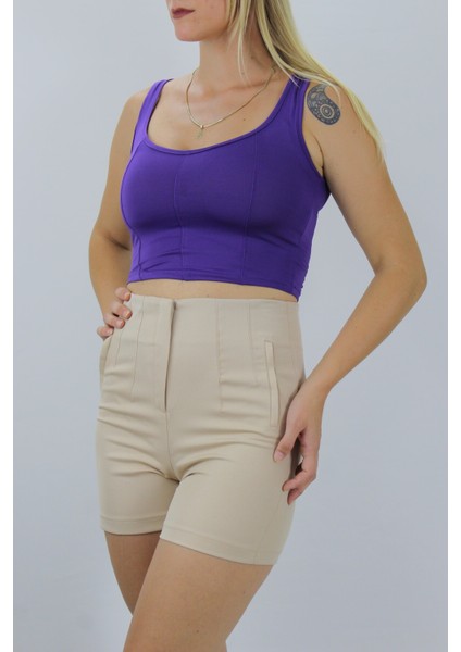 Pensli Şort Etek Camel - 1450.100 26