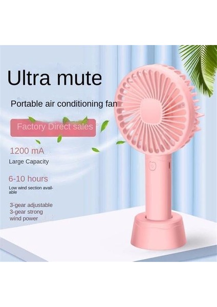 1200MAHPLISTIC El Fan, Taşınabilir Şarj Edilebilir Usb, Öğrenci Yurtlarında Küçük Fan Için Uygundur (Yurt Dışından)