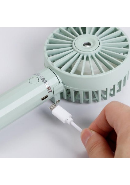 Mini Elde Taşınır Sprey Küçük Fan Nemlendirmesi, Öğrenci Sessiz Masaüstü USB Taşınabilir Katlanır Fan (Yurt Dışından)