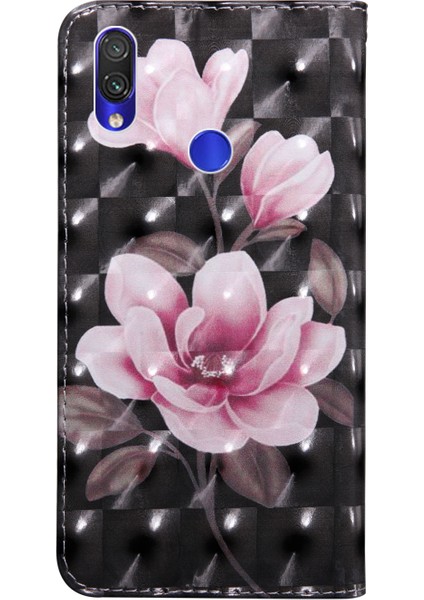Işık Spot Dekor Deri Cüzdan Telefon Kılıfı Xiaomi Redmi Not 7/not 7s/not 7 Pro (Hindistan) -Pink (Yurt Dışından)