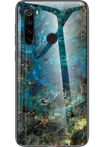 Xiaomi Redmi Için Mermer Doku Temperli Cam+Pc+Tpu Telefon Kasası (Yurt Dışından)