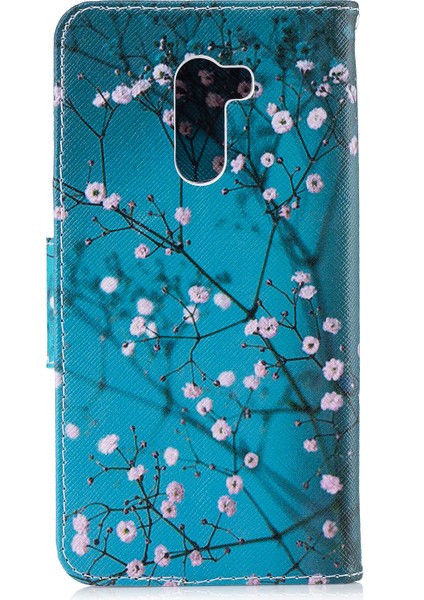 Desen Baskı Pu Deri Koruma Cep Telefonu Xiaomi Pocophone F1/poco F1 (Hindistan)-Wintersweet Için (Yurt Dışından)