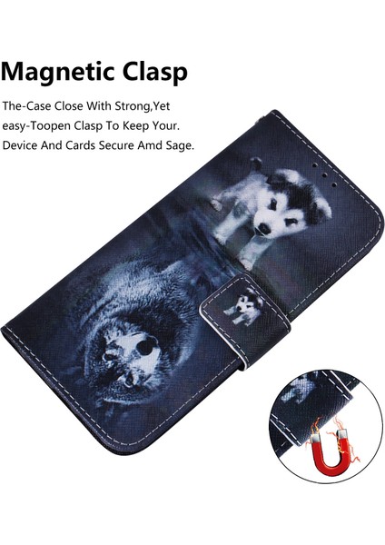 Desen Baskı Cüzdanı Stand Koruyucu Deri Kılıf Xiaomi Redmi 7/redmi Y3-Dog (Yurt Dışından)