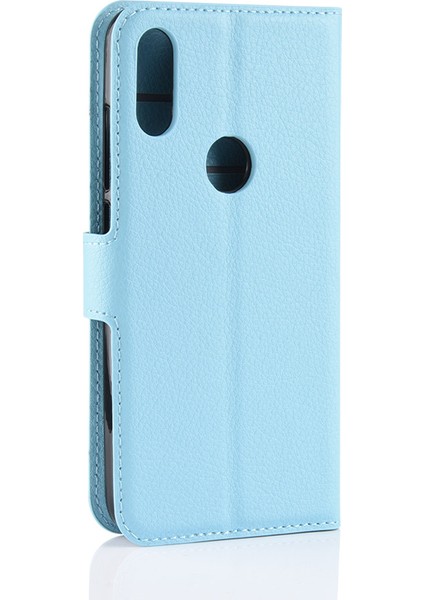 Litchi Texture Pu Deri Koruyucu Kılıf Aksesuarı Xiaomi Redmi Not 7s /not 7 /not 7 Pro (Hindistan) -Blue (Yurt Dışından) modelleri