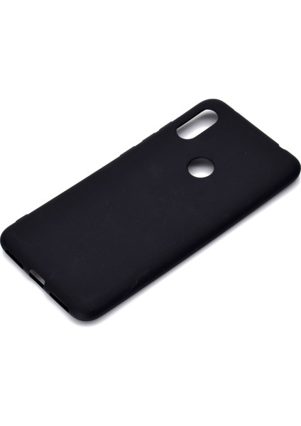 Xiaomi Redmi Note 6 Pro-Black Için Düz Renk Yumuşak Mat Tpu Geri Kılıf (Yurt Dışından)