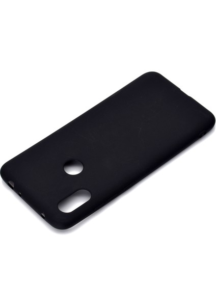 Xiaomi Redmi Note 6 Pro-Black Için Düz Renk Yumuşak Mat Tpu Geri Kılıf (Yurt Dışından)
