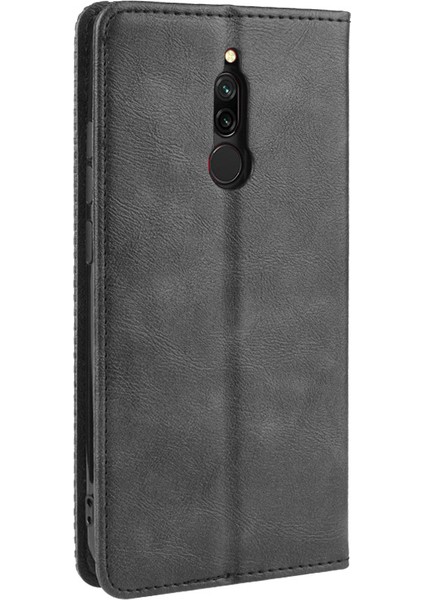 Xiaomi Redmi 8-Black Için Retro Otomatik Emici Deri Kasa Kabuğu (Yurt Dışından) fırsatları