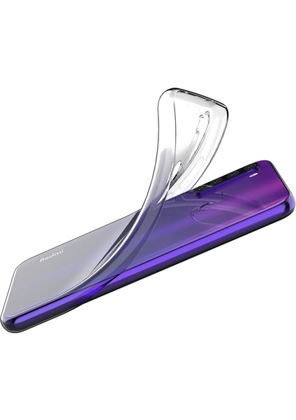 Xiaomi Için Redmi Note 8t Şeffaf Ultra Ince Telefon Kılıfı Kıç Çizgi Anti Tpu Arka Kapak Koruyucu (Yurt Dışından)