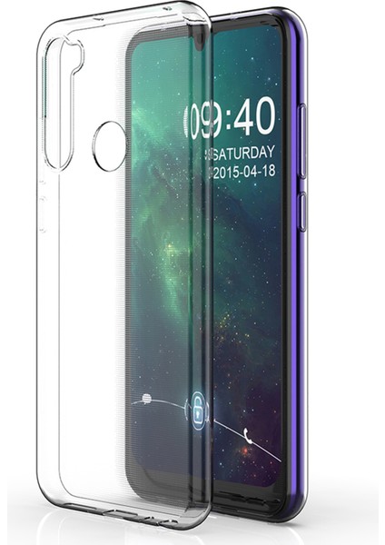 Xiaomi Için Redmi Note 8t Şeffaf Ultra Ince Telefon Kılıfı Kıç Çizgi Anti Tpu Arka Kapak Koruyucu (Yurt Dışından)