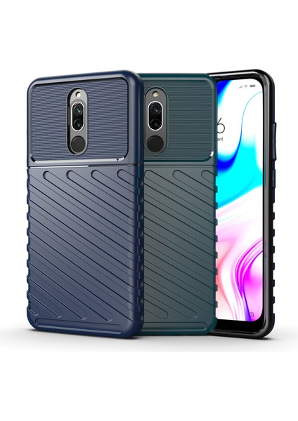 4U Sky Twill Doku Yumuşak Tpu Xiaomi Redmi 8-Black Için (Yurt Dışından)