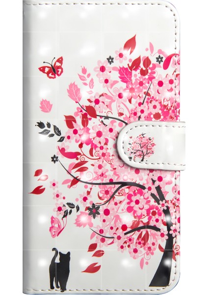 Işık Noktası Dekor Desenli Deri Cüzdan Kılıfı Xiaomi Redmi Not 7s/not 7/not 7 Pro (Hindistan) -Kowled Tree (Yurt Dışından)