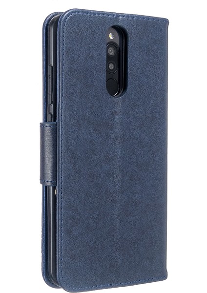 Xiaomi Redmi 8-Blue Için Kelebek Pu Deri Cüzdan Kılıfı (Yurt Dışından) modelleri