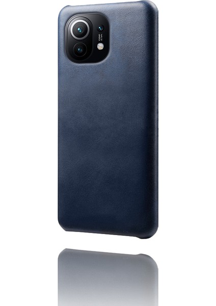 Xiaomi Mi 11-Blue Için Pu Deri Kaplamalı Pc Telefon Kılıfı (Yurt Dışından)