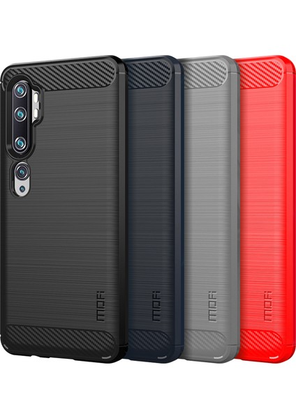 Xiaomi Mi Cc9 Pro/not 10/not 10 Pro-Black Için Karbon Fiber Fırçalı Tpu Kabuğu (Yurt Dışından)