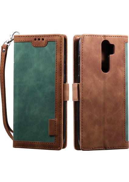 Xiaomi Redmi Için Vintage Ekleme Stili Cüzdan Standı Deri Telefon Kapağı Note 8 Pro-Green (Yurt Dışından) fiyatları