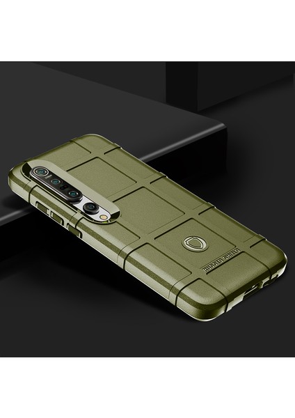 Anti-Shock Square Grid Doku Tpu Tpu Telefon Kılıfı Xiaomi Mi 10 Pro/mi 10 Yeşil (Yurt Dışından) modelleri