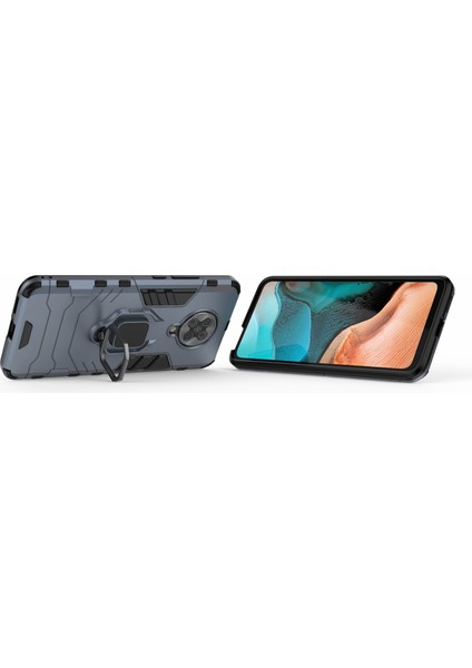 Serin Koruma Halka Tutucu Kickstand Pc Tpu Hibrid Kasa Koruyucu Kabuk Xiaomi Redmi K30 Pro/poco F2 Pro-Mavi (Yurt Dışından) modelleri