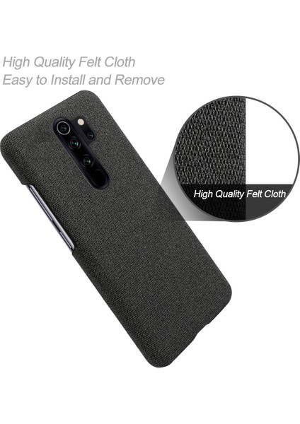 Xiaomi Redmi Note 8 Pro-Black Için Kumaş+Pc Mobil Koruyucu Telefon Kasası Kapağı (Yurt Dışından) fırsatları