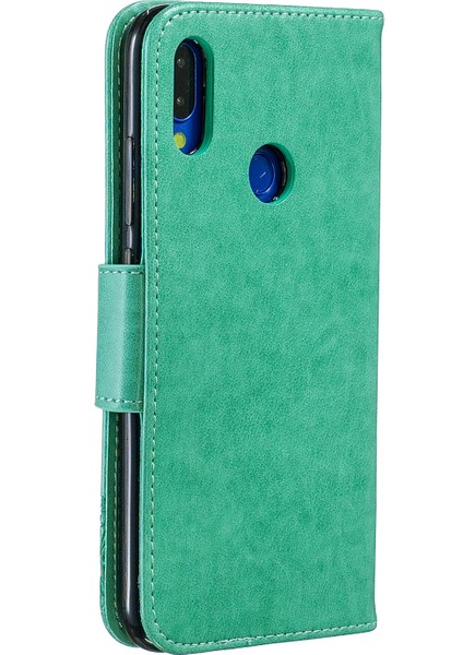 Xiaomi Redmi Için Not 7s /not 7 /note 7 Pro (Hindistan) Pu Deri Dergi Kelebekler Telefon Kılıf Yeşil (Yurt Dışından) modelleri