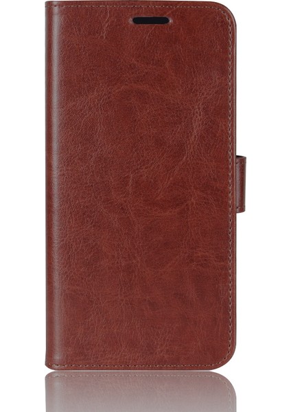 Crazy Horse Pu Deri Stand Cüzdan Flip Casing Xiaomi Redmi Not 7s /not 7 /not 7 Pro (Hindistan) -Brown (Yurt Dışından)