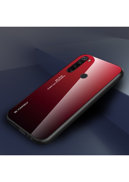 Xiaomi Redmi Için Gradyan Renk Temsilli Cam+Pc+Tpu Combo Kılıf (Yurt Dışından)