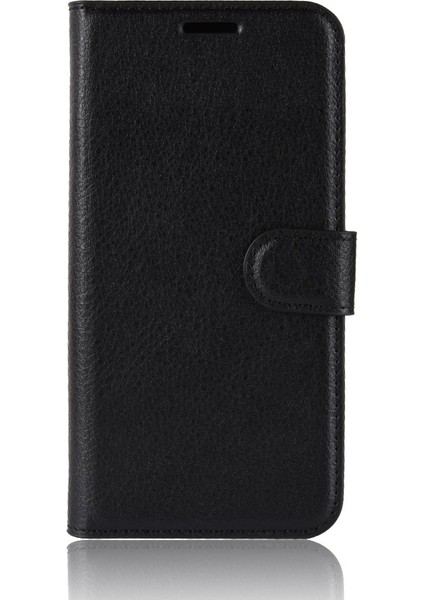 Xiaomi Mi Max 3-Black Için Litchi Cilt Cüzdan Deri Stand Kılıfı (Yurt Dışından)