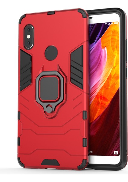 Tpu+Pc Combo Cep Telefonu Xiaomi Redmi Için Parmak Yüzük Kickstand ile Muhafaza (Yurt Dışından)