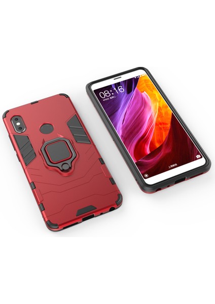 Tpu+Pc Combo Cep Telefonu Xiaomi Redmi Için Parmak Yüzük Kickstand ile Muhafaza (Yurt Dışından)