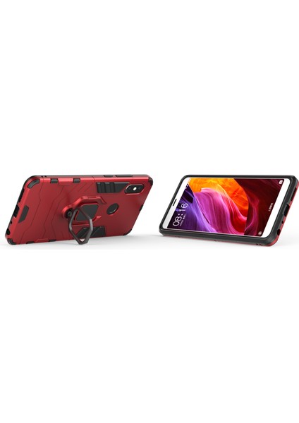 Tpu+Pc Combo Cep Telefonu Xiaomi Redmi Için Parmak Yüzük Kickstand ile Muhafaza (Yurt Dışından)