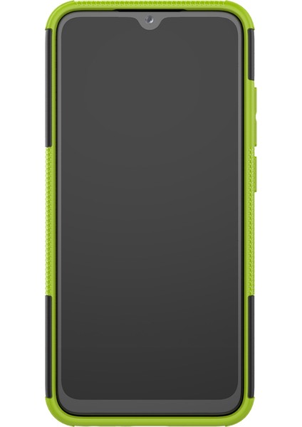Serin Lastik Hibrid Pc+Tpu Kapak Kabuğu Xiaomi Için Kickstand ile Not 8-Yeşil (Yurt Dışından)
